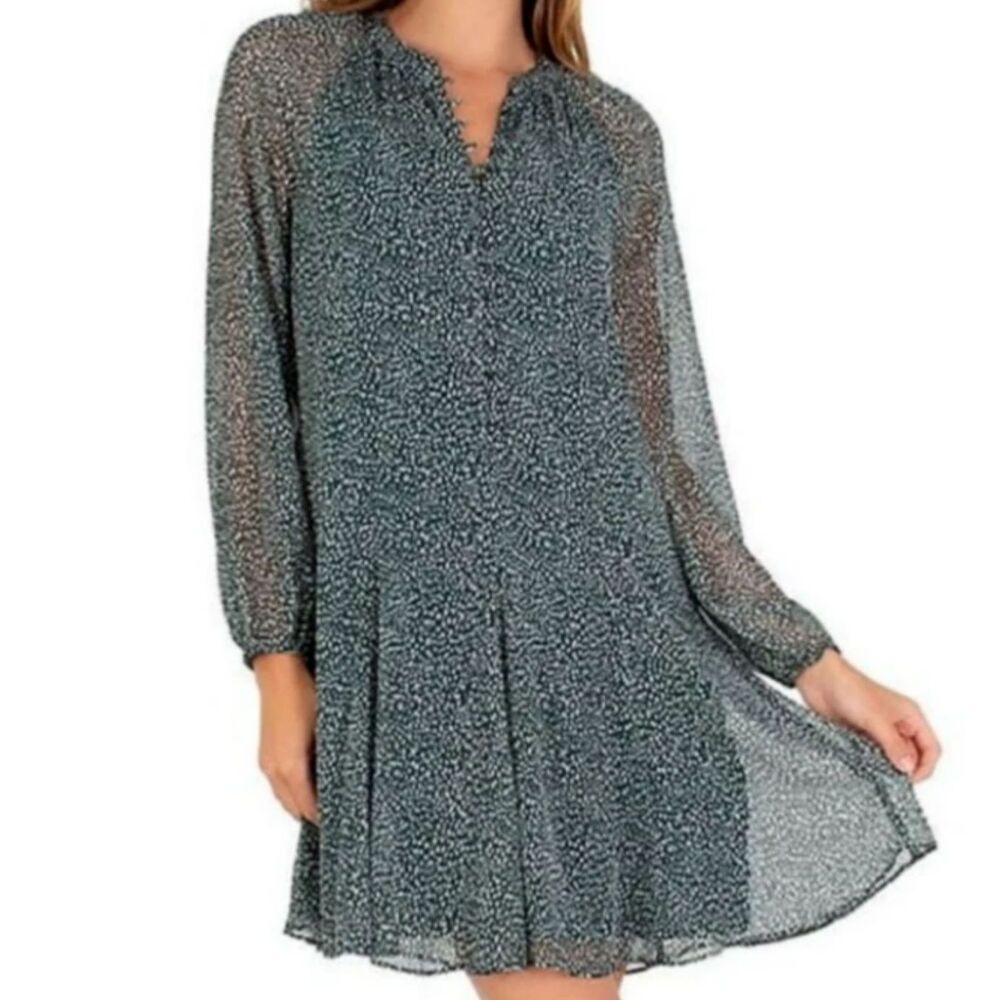 Joie Long Sleeve Chiffon Flowing Dress - Size XL - NWT